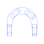 Layouts Vehicles Turning Passenger Vehicle Turning Path Icon Svg Vector Free Vectors